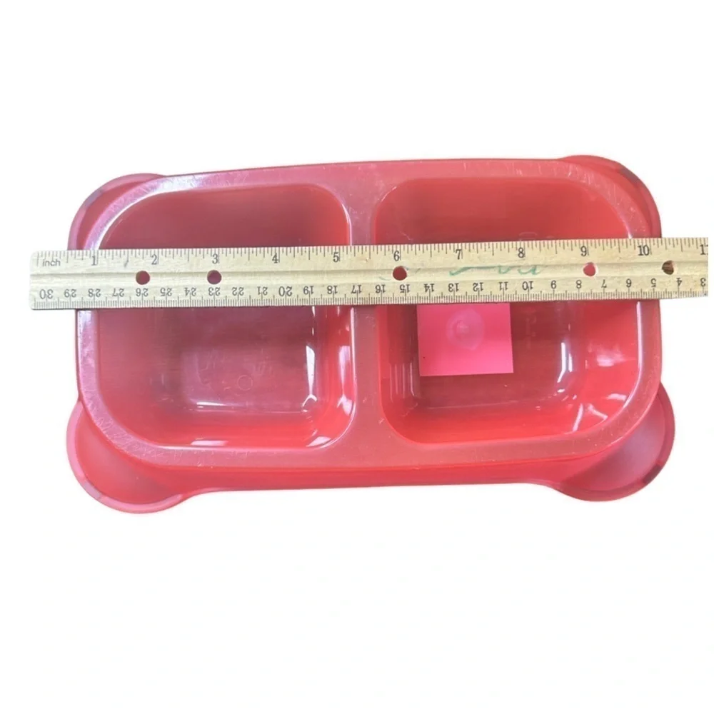 Pink Plastic Pet Food & Water Dish (NWT) 🐶🐱💧🥓